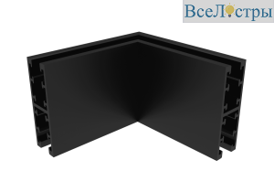 Соединитель для магнитного двустороннего шинопровода угловой Crystal Lux CLT 0.226 04 BL