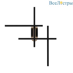 Настенный светодиодный светильник Maytoni Halo MOD248WL-L24BK