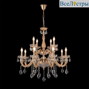 Подвесная люстра Crystal Lux ELIZABETH SP8+4 BRASS