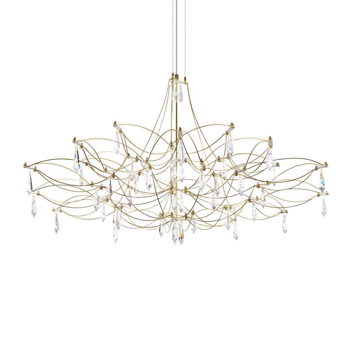 подвесная люстра loft it mira 10590/1000 gold asfour