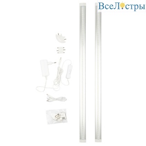 Мебельный светильник Uniel ULM-F45-2x6W/4500K IP20 SILVER