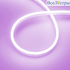 Гибкий неон Arligh 10W/m 120LED/m 2835SMD пурпурный 5M AURORA-PS-A120-12x6mm 24V Purple 036678