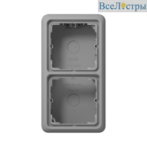 Коробка двухместная Jung CD582AGR