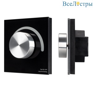 Панель Arlight Smart-P37-Dim-IN Black (230V, 1.2A, Triac, Rotary, 2.4G) 028109