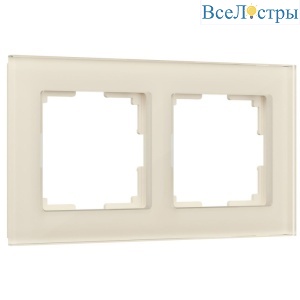 Рамка на 2 поста Werkel Favorit молочный 4690389183409 W0021141