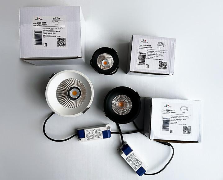 встраиваемый светодиодный светильник italline it08-8036 white 4000k