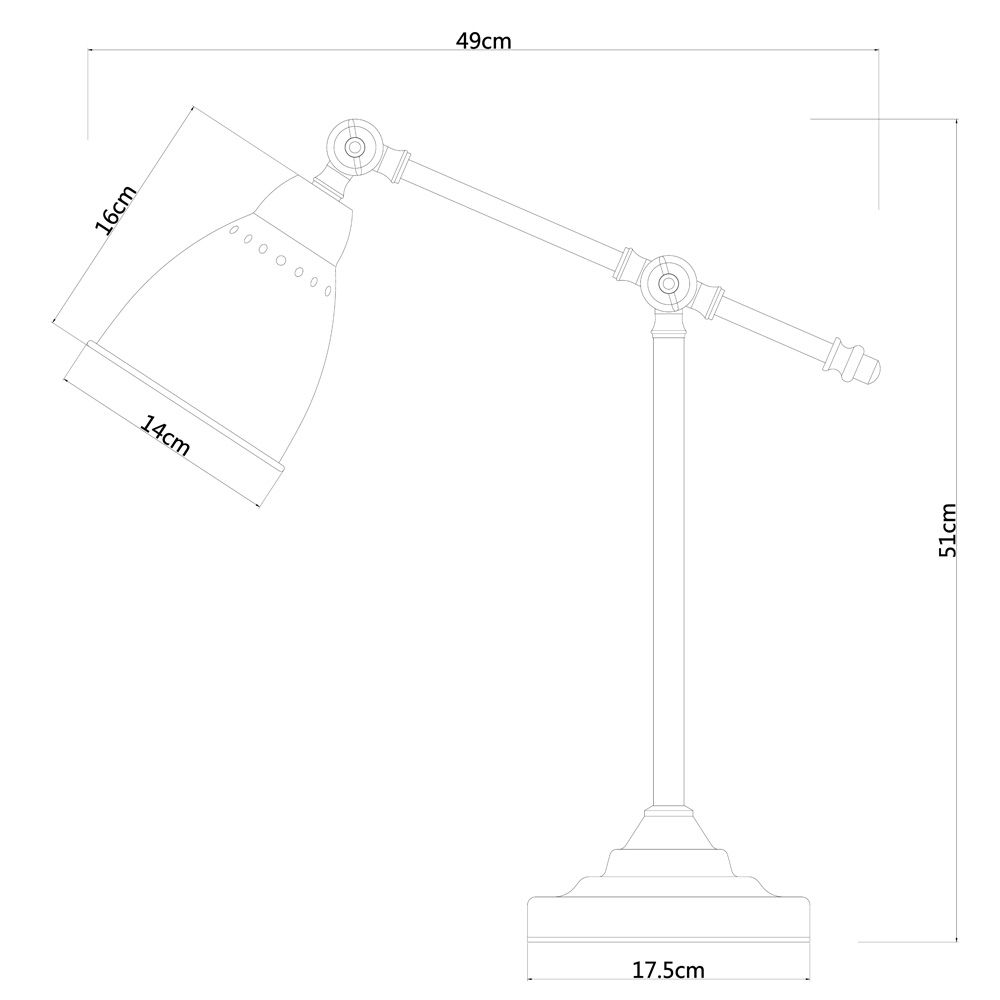 настольная лампа arte lamp 43 a2054lt-1ab