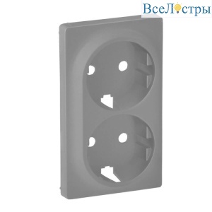 Лицевая панель Legrand Valena Life розетки с/з алюминий 754952