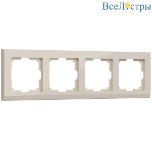 Рамка на 4 поста Werkel Stark слоновая кость W0041803 4690389161896