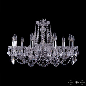 Подвесная люстра Bohemia Ivele Crystal 1402/10/240 Ni Leafs