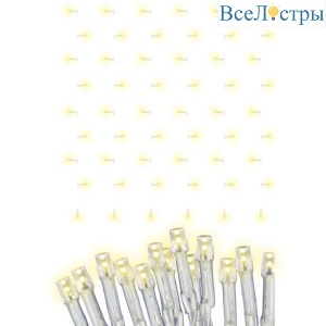 Гирлянда на солнечных батареях (UL-00006538) Uniel Занавес USL-S-131/PT1515 Warm White Curtain