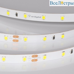 Светодиодная лента Arlight RT-A60-8mm 24V Spring Green (4.8 W/m, IP20, 5m) 055382