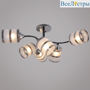 Люстра на штанге Reluce 45360-0.3-06 BK+CR