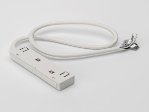 Коннектор питания с проводом, 48В, белый, 2,5 м Lumker SY-LINK-CN1-WH-2.5 00-00037954