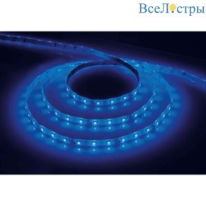 Светодиодная влагозащищенная лента Feron 4,8W/m 60LED/m 2835SMD синий 5M LS604 27677