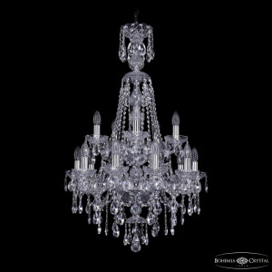Подвесная люстра Bohemia Ivele Crystal 1415/10+5/200/XL-97/2d Ni
