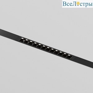 Трековый однофазный светильник Denkirs Simple Grill DK8101-BK