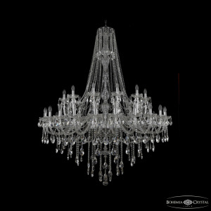 Подвесная люстра Bohemia Ivele Crystal 1415/24+12+6/530/h-187 Ni