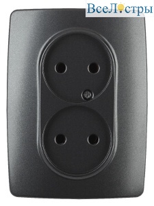 Розетка 2x2P Эра 12-2107-05 Б0031242