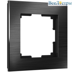 Рамка Werkel Aluminium на 1 пост черный алюминий W0011708 4690389157981