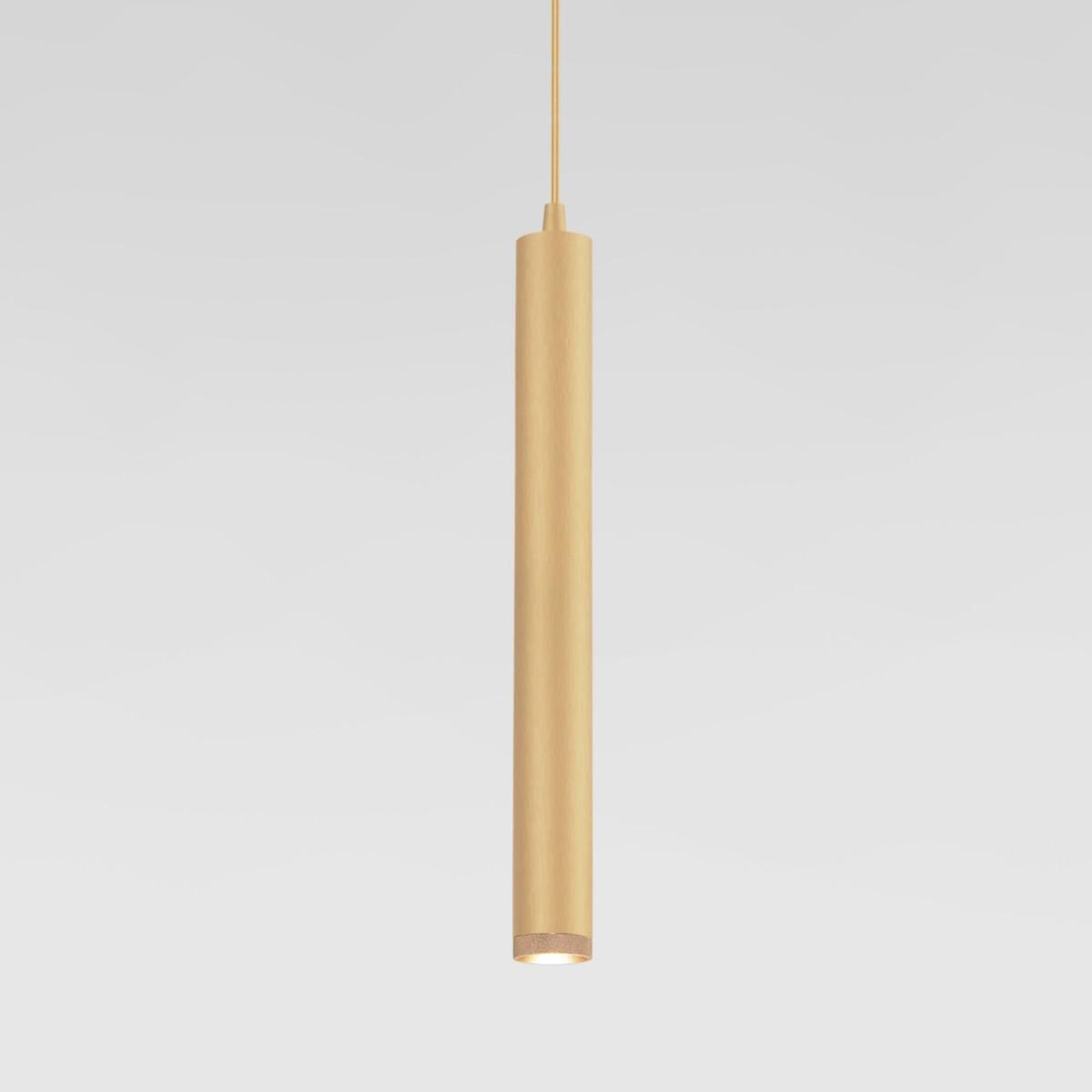 подвесной светодиодный светильник elektrostandard lead 50245 led золотой a062430