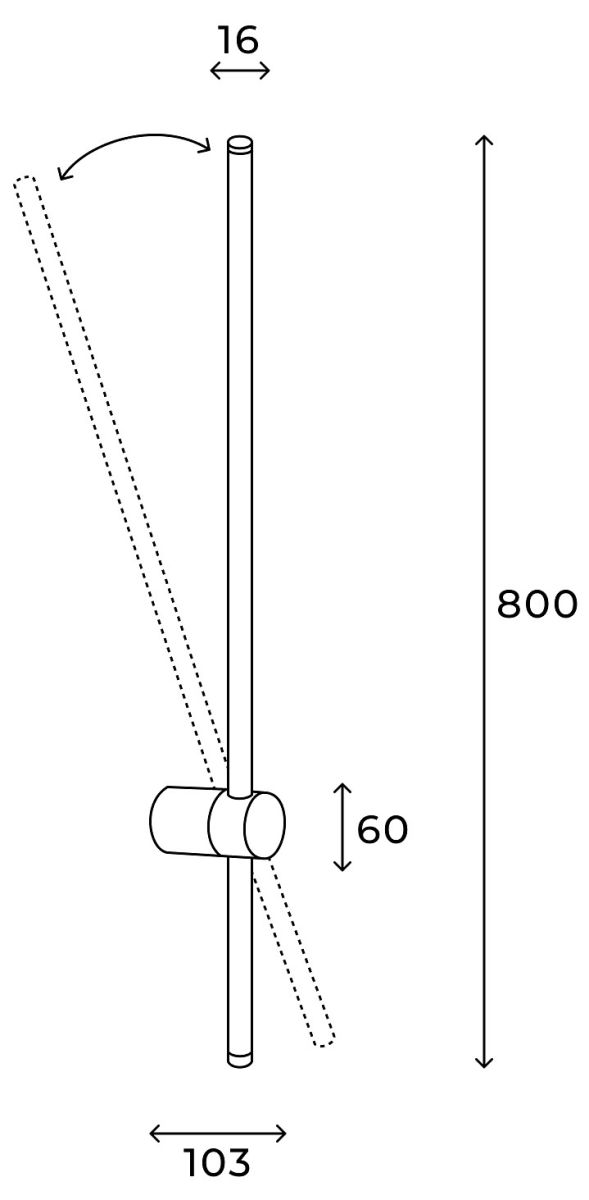 настенный светильник hesby lighting edge hsbl_0225