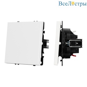 Механизм выключателя одноклавишный проходной Arlight SWT-NOBE-MKP1-SFPL-WH (230V, 10A) 054235