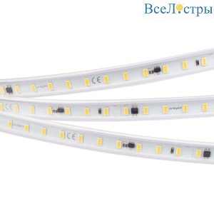 Светодиодная влагозащищенная лента Arlight 14,4W/m 72LED/m 5630SMD холодный белый 50M ARL-PV-С72-15.5mm 230V White6000 027051(2)