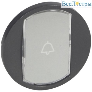 Лицевая панель Legrand Celiane переключателя с этикеткой графит 067934