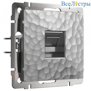 Розетка Werkel Hammer серебряный 4690389163036