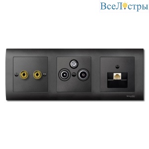 Центральная плата RJ45 Х1 Schneider Electric Merten System M MTN298314