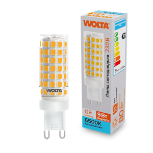 Светодиодная лампа WOLTA 9Вт 6500K G9 кукуруза матовая WSTD-JCD-9W6KG9-C
