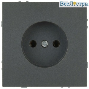 Розетка Эра Galaxy 15-2106-06 без заземления 2P 16А-250В IP20 графит Б0071694