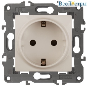 Розетка 2P+E Schuko со шторками Эра 14-2102-02 Б0034273