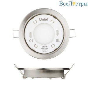 Встраиваемый светильник (UL-00005054) Uniel GX53/H2 Nickel 10 Prom