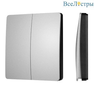 Кнопочная панель Arlight KINETIC-801-22-2G-WP-SUF Silver (No battery, IP67, 433Mhz) 051682