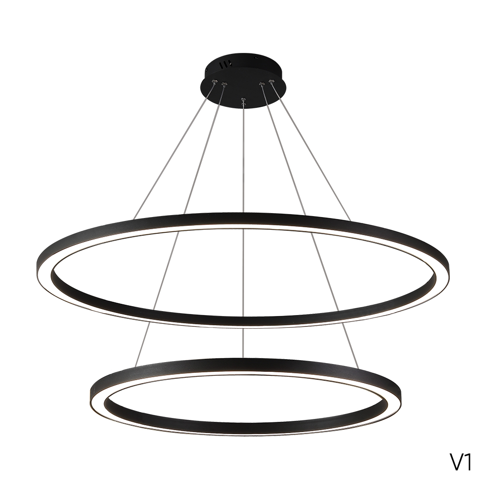 подвесная люстра crystal lux fortuna sp123w led black