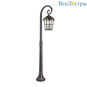Уличный светильник Elektrostandard Mira F черное золото GL 1001F 4690389148163