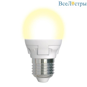 Лампа светодиодная диммируемая (UL-00004303) Uniel E27 7W 3000K матовая LED-G45 7W/3000K/E27/FR/DIM PLP01WH