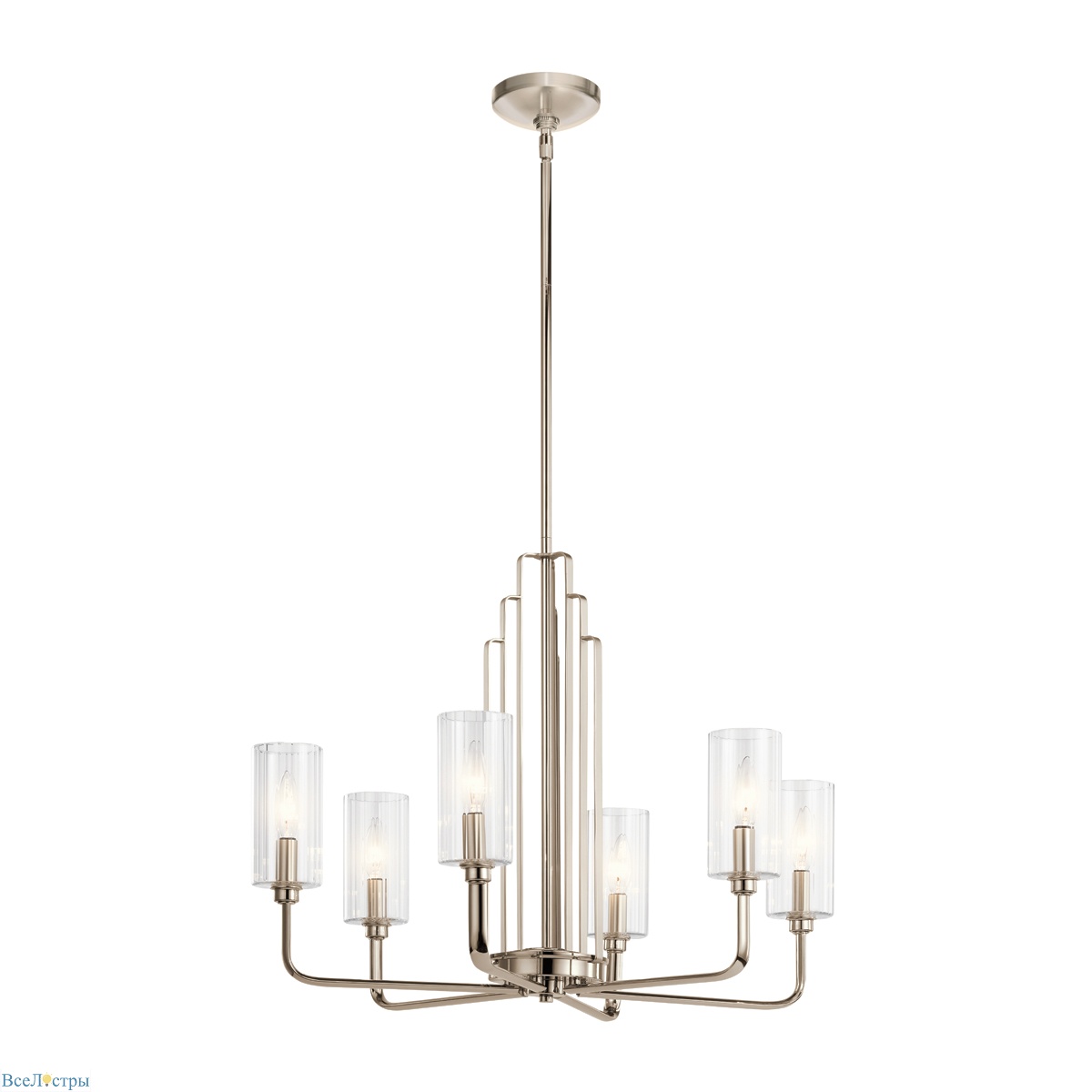 люстра на штанге kichler kimrose qn-kimrose6-pn