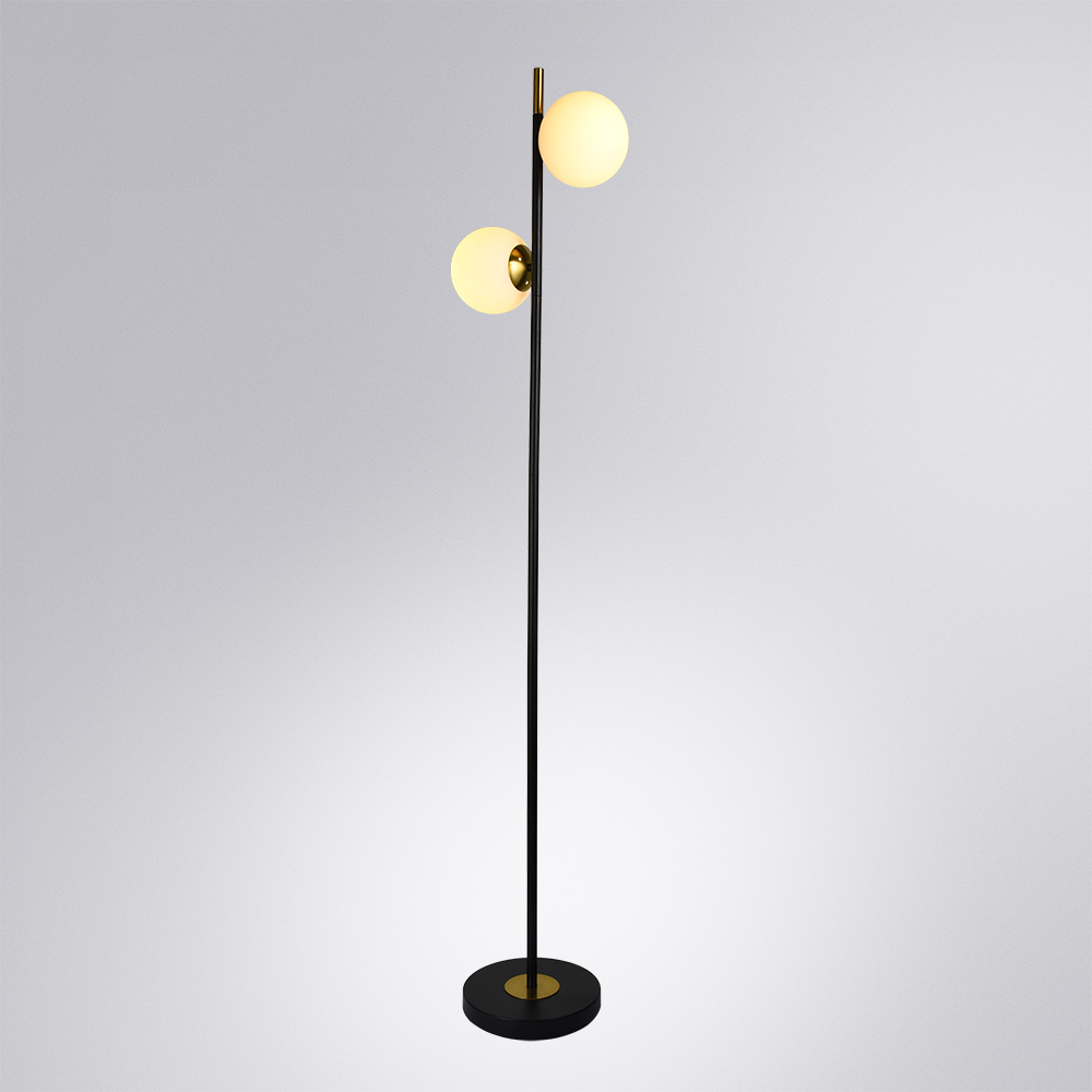 торшер arte lamp alcor a2224pn-2bk