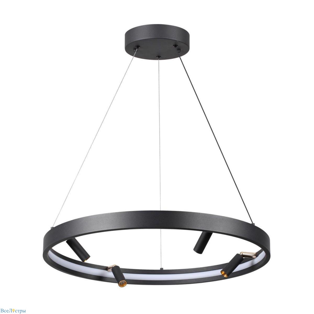 подвесная светодиодная люстра odeon light hightech fonda 4317/58l