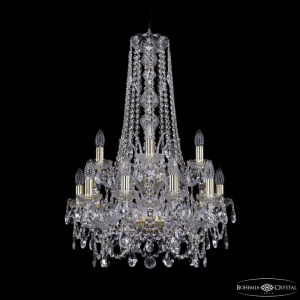 Подвесная люстра Bohemia Ivele Crystal 1411/10+5/195/h-83/2d G