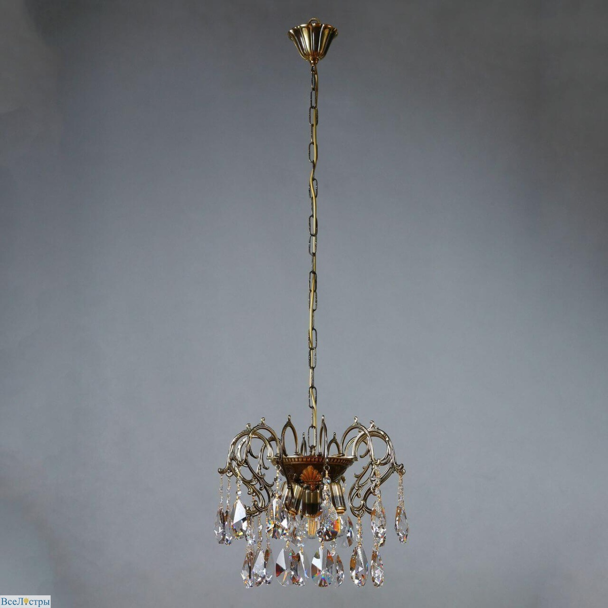 подвесная люстра ambiente alicante 8888/3 cl pb tear drop