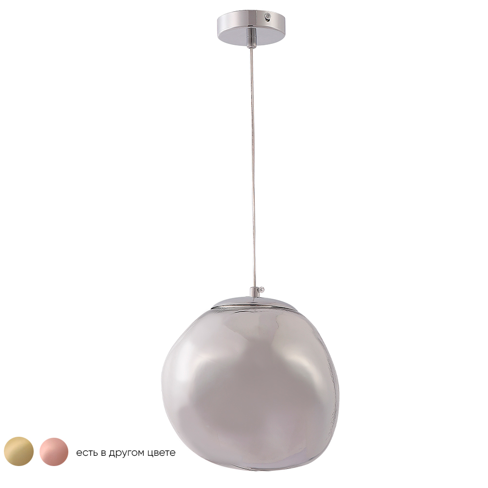 подвесной светильник crystal lux malaga sp1 d200 chrome