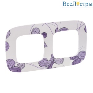 Рамка 2-постовая Legrand Valena Allure Флора белая 754362