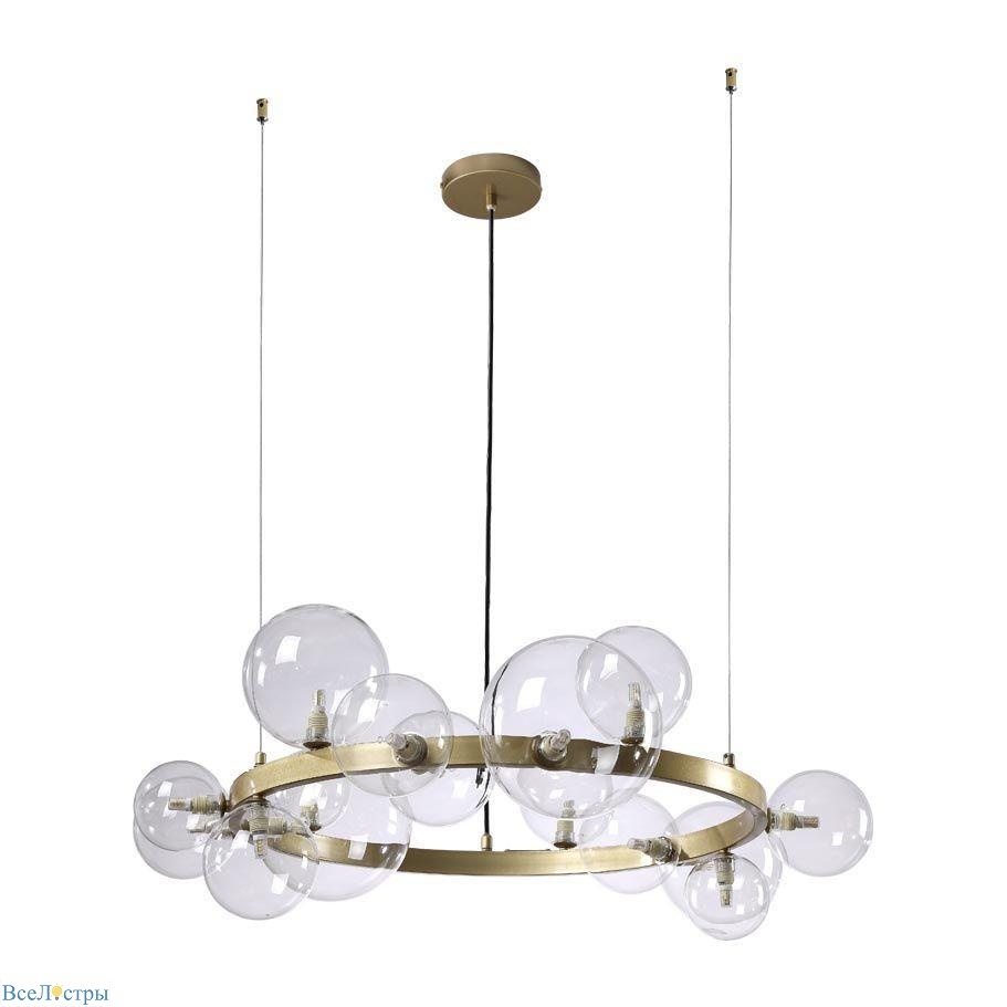подвесная люстра crystal lux agata sp15 v2 gold/transparente