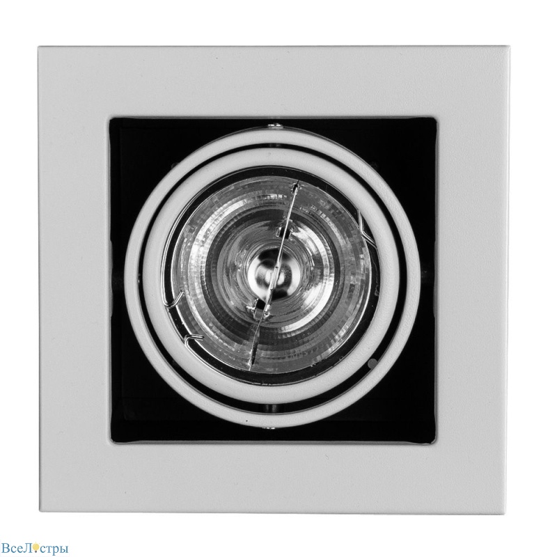 встраиваемый светильник arte lamp technika a5930pl-1wh
