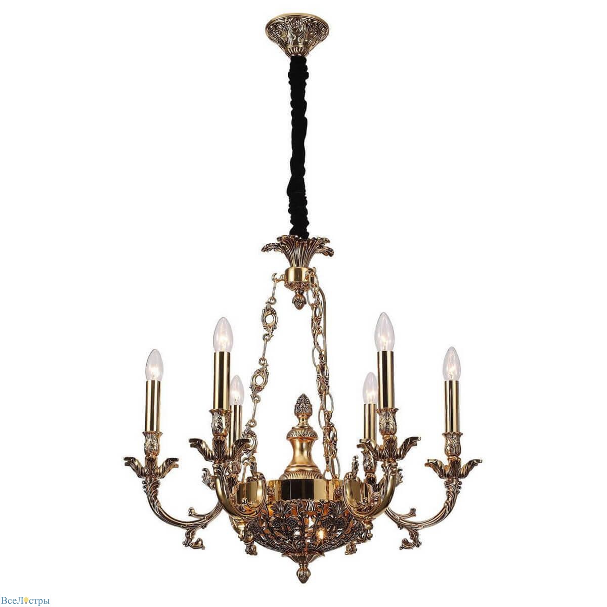 подвесная люстра lucia tucci firenze 1781.6.2 antique gold