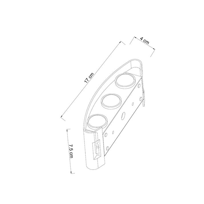уличный настенный светодиодный светильник arte lamp bosto a3122al-6bk
